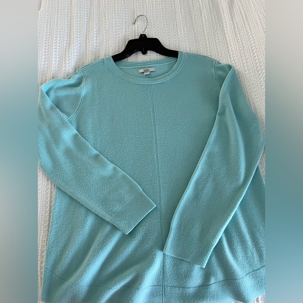 Aqua Long Sleeve Sweater